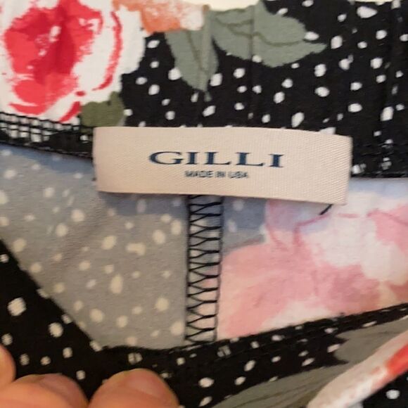 Gilli | Stitch Fix Morgen Brushed Knit Skirt Black Pull On Floral | NWT | S - Picture 5 of 5